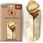 Bee's Wrap Reusable Beeswax Food Wraps Made in the USA, Eco Friendly Beeswax, Sustainable Organic Cotton Wraps, XL Bread Wrap for Homemade Bread, Honeycomb