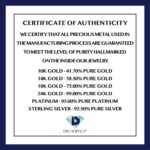 Solid 14K Yellow or White or Rose Gold 6mm Round Genuine Birthstone Gemstone Prong Set Stud Earrings For Women - Image 5
