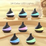 500 ML Essential Oil Diffuser, Upgrade Aroma Diffuser for Large Room, Aromatherapy Diffuser Humidifier with Remote Control 14 Color Lights 4 Timer Setting Auto Shut-Off - Image 5