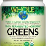 Whole Earth & Sea from Natural Factors, Organic Fermented Greens, Vegan Whole Food Supplement, Unflavored, 13.8 Oz