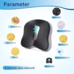 Memory Foam Seat Chair Cushion for Relieves Back Sciatica Pain Tailbone Pain Coccyx Degenerating Disc Orthopedic Osteoarthritis Prostate Cushion Low Back Pain Cushion Hip Shaping (Mixed Colors) - Image 3