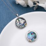 Alphm 12 Constellation Necklace 925 Sterling Silver Zodiac Sign Coin Pendant Necklaces Abalone Shell Astrology Horoscope Jewelry Birthday Gifts for Women - Image 4