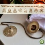 Tibetan Tingsha Bells Cymbals Meditation Chime Bells, 6.3 cm Percussion Instrument, with Cloth Bag, Embossed 8 Lucky Symbols, Ideal for Yoga, Mindfulness, Spiritual Healing, and Sound Therapy - Image 4