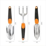 Fiskars 3-in-1 Garden Tool Set - Trowel, Transplanter, Cultivator for Gardening - Lawn and Garden Tools - Black/Orange - Image 6