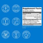 Live Conscious Beyond Collagen Multi Collagen Capsules - Types I, II, III, V & X - Hydrolyzed Blend with Biotin & Vitamin C for Hair, Skin, Nails 90 Capsules - Image 8