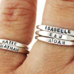 Teeny Tiny Stacking Sterling Silver Ring By Hannah Design Personalized Ring