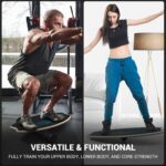Sportneer Balance Board - 7 Modes Wobble Board with Adjustable Stoppers - Exercise Balancing Stability Trainer for Improve Balance, Surf Trainer & Physical Therapy - Roller and 2.8'' Ball Included - Image 7