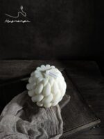 Artisanal Knot Ball Candle - Oversized Large Handmade Soy Wax Sculptural Decor, Elegant Home Fragrance Housewarming Gift for Women, Luxury Shelf & Coffee Table Centerpiece, White - Image 6