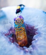 Handmade Orgonite Crystal Seven Chakra Pendant with Adjustable Cord - Orgone Healing Stone Necklace for Spiritual Balance, Meditation, Yoga, Reiki, Gift for Men and Women - Image 6