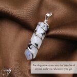 Rainbow Moonstone Healing Crystal Necklace - Lunar Pendant Balance, Inner Light, Love & Creativity - Image 7