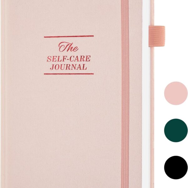 Self-Care Journal, Wellness & Daily Reflection Notebook – Gratitude Journal Guided Journal for Women – Self Care Planner, Mental Health Journal with Mood Tracker – A5 Size (Pink)