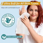 [720 Count, 12 Packs of 60] Wet Wipes for Adults, 12" x 8" Large Disposable Washcloths for Incontinence & Cleansing, Body Wipes Bath Wipes - Disposable Washcloths for Elderly - Image 3