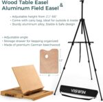 VISWIN All-in-One Art Painting Set with Aluminum & Beech Wood Easel, 96 Acrylic, Watercolor & Oil Paint Set, Canvases, Painting Kit with Complete Art Supplies for Adult, Student, Beginner, Artist - Image 2