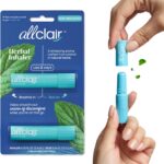 Nausea Relief Inhaler - All-Natural Remedy for Motion Sickness, Morning Sickness, Stress, and Queasiness - Fast-Acting, Drug-Free, Non-Drowsy & Portable Travel Essential - Pack of 2 Inhalers