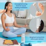 Tuning Forks for Healing Set – Includes 128Hz, 136Hz, 256Hz, 384Hz & Activator, Portable in Red Leather Pouch – Medical Grade Sound Healing Instruments for Chakra, Yoga, and Meditation - Image 5