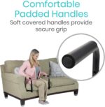 Vive Stand Assist - Mobility Standing Aid Rail for Couch, Chair - Assistance Handle for Patients, Elderly, Seniors and Disabled - Safety Grab Bar for Sitting, Sofa, Home - Adjustable, Portable Device - Image 7