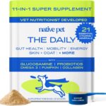 Native Pet Dog Vitamins & Supplements - 30 Scoops - 11-in-1 Multivitamin for Dogs with 21 Supplements & Vitamins – Nutritious Food Topper Powder - Pet Health & Puppy Essentials