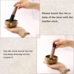Tibetan Singing Bowls Set, Singing Bowls, Meditation Sound Bowl Handcrafted in Nepal, For Yoga, Meditation, Mindfulness, Healing & Chakra balancing - Image 4