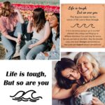 Inspirational Gifts for Women, Wave of Life Inspirational Bracelet, Thinking of You Cheer Up Get Well Encouragement Gifts for Women Friends, Life is Tough But So are You - Image 7