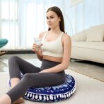 32 in Meditation Floor Cushion, Round Large Floor Pillow for Adult, Yoga Pillows for Sitting on Floor, Madala, Memory Foam Filling - Image 5