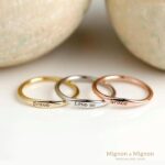 Personalized Name Ring, Custom Engraved Stacking Ring, Dainty Jewelry Gift for Women, Mother's Day Gift for Her, Birthdays, Bridesmaids, Friends, Moms, and Grandmas - RF1-D - Image 3