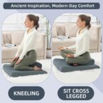 BALAPET Meditation Cushion Foam Meditation Pillows for Sit on Floor, Large Yoga Pillow,Ergonomic Meditation Cushion with Adjustable Cushions for Hip and Knee Support for Comfortable Kneel or Sit - Image 5