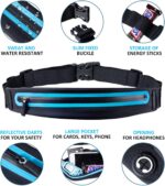 Running Belt Fanny Pack, Running Waist Pack for Women & Men USA Patented Hands-Free Reflective Runner Pouch Belt Fitness Workout Bag No-Bounce Adjustable Sport Travel Fanny Pack Cell - Image 2