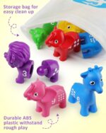 Coogam Number Matching Toy Set, 10pcs Double-Sided Animal Number Counting Game, Preschool Montessori Fine Motor Skill Mathematics Educational Toys for 3 4 5 Year - Image 6