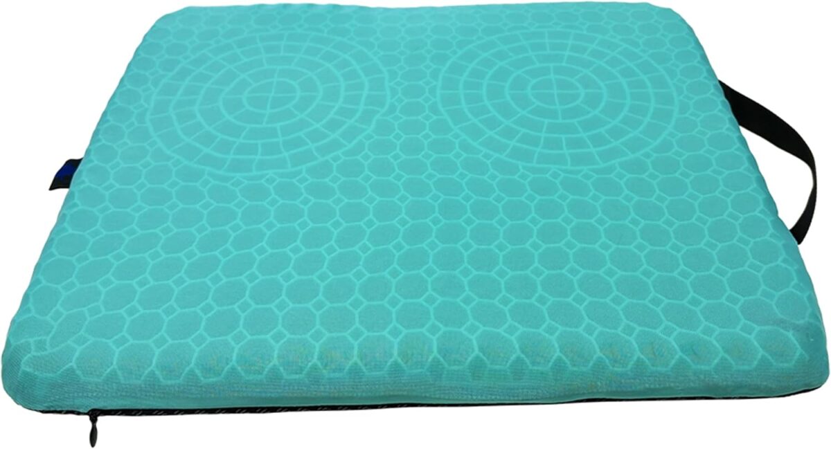 Gel Seat Cushion for Tailbone Support and Relief from Butt and Back Pain and Pressure - Cushions are Large Thick and Comfortable - Ideal for Office Chairs Driving Travel and Long Sitting - Image 6