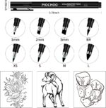 Calligraphy Pens,8 Size Calligraphy Pens for Writing,Brush Pens Calligraphy Set for Beginners, Hand Lettering Pens - Image 3