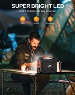 Solar Powered Generator 200W Peak/100W Rated, Portable Solar Generator Power Station with Solar Panels 40W Included, 146Wh Solar Power Bank with AC Outlet 110V for Home Use Camping Outdoor Adventure - Image 7