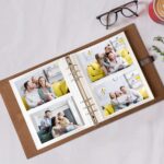 Photo Album 4x6 200 Photos, Genuine Leather Photo Albums with Writing Space with 30 Writing Paper, Travel Family Wedding Kids Graduation Ultrasound Baby Picture Album Scrapbook Photo Album (Simple)1 - Image 3