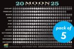 2025 Moon Calendar Card (5 pack): Lunar Phases, Eclipses, and More!