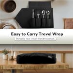 BUNMO Utensils for Elderly, Arthritis, Weak Hand Grip & Handicapped - Convenient Travel Pouch - for Tremors and Parkinsons Patients - Stainless Steel - Eat Independently - Weighted 4 Piece Set - Image 3