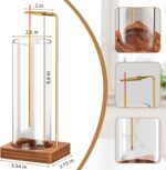 Incense Holder for Sticks, Insence-Stick Holder, Anti-Ash Flying No Mess Incense Burner, Incense Stick Holder with Glass Ash Catcher, for Yoga Spa Meditation Home Decor(2 Pack) - Image 2