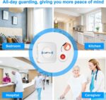 CallToU Caregiver Pager Wireless Call Button Nurse Alert System 500+ Feet for Home/Elderly/Patient/Disabled 1 Plugin Receiver 1 Waterproof Transmitter - Image 3
