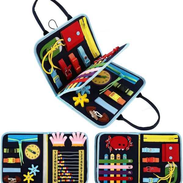 Fidget Blanket for Adults with Dementia,Dementia Activities for Seniors,Alzheimers Dementia Products for Elderly,Toddler Busy Board ,Fidget Toys,Autism Sensory Toys for Autistic Children.