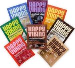 Happy Viking Variety Pack Plant Protein Powder, Created by Venus Williams, 20G Protein, Low Carb, Keto, Vegan, Gluten-Free, Non-GMO, Superfoods, Complete Meal Replacement, 8 Single Serve Packs