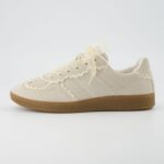 CUSHIONAIRE Belinda Women’s Lace Detail Casual Sneakers – Elegant Ribbon Lace-Up Shoes with Memory Foam - Image 8