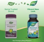 Nature's Way Rhodiola Premium Extract, 250 mg per serving, Supports Energy & Cognitive Performance*, Adaptogenic Herb*, Non-GMO Project Verified, Vegan, Gluten Free, 60 Capsules (Packaging May Vary) - Image 3