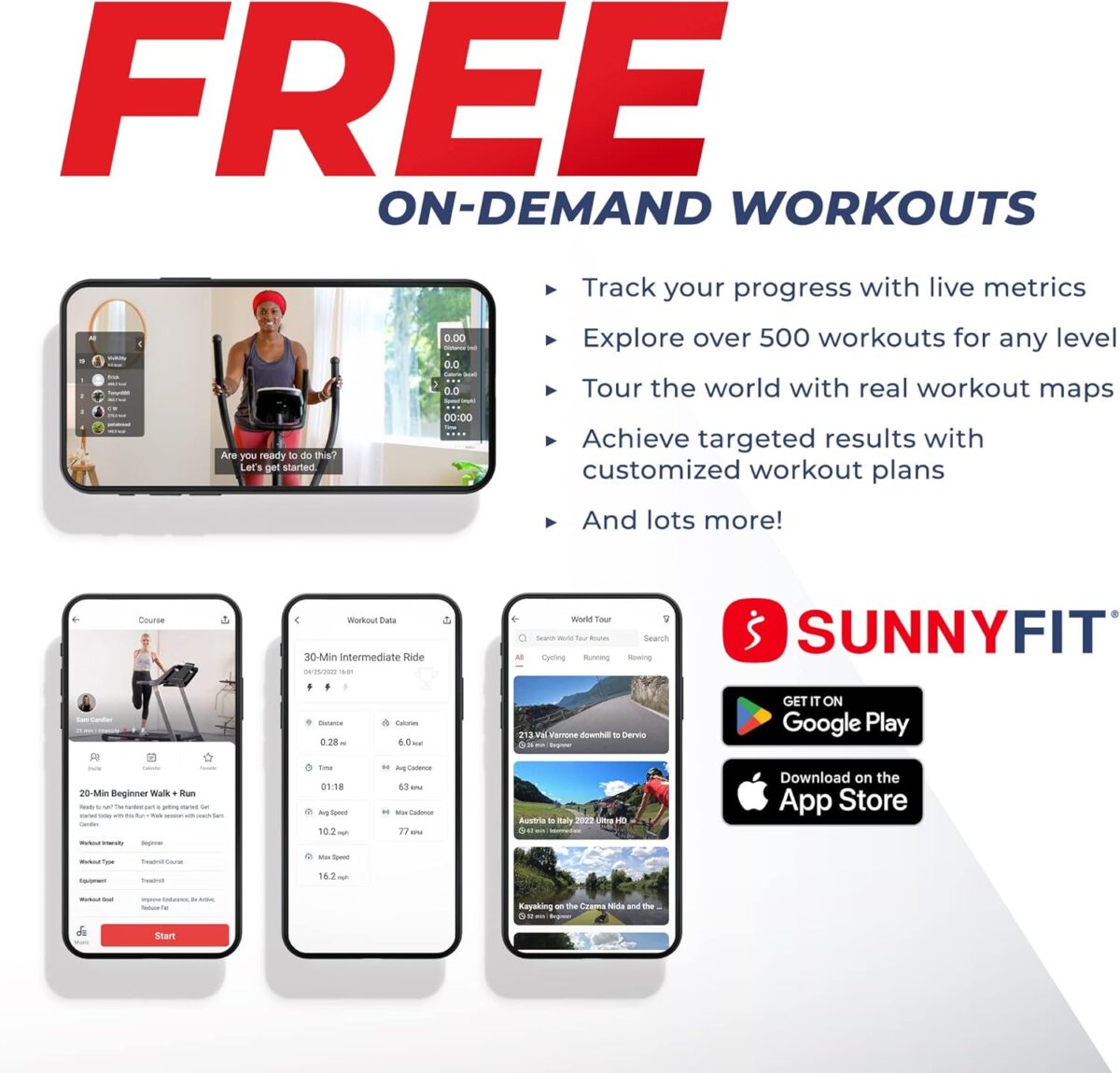 Sunny Health & Fitness Compact Performance Recumbent Bike w/Dual Motion Arm/Leg Exercisers for Senior Home Training w/Quick Adjust Seat & Optional Exclusive Free SunnyFit App Bluetooth Connectivity - Image 2