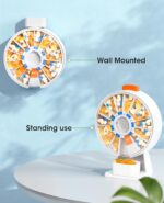 Daviky Pill Dispenser Daily, Large Pill Organizer with Wall-Mounted or Standing Use, 14 Days Pill Box, Push Button Design, Weekly Pill Organizer for Vitamin, Medicine.Supplement, Fish Oil - Image 6