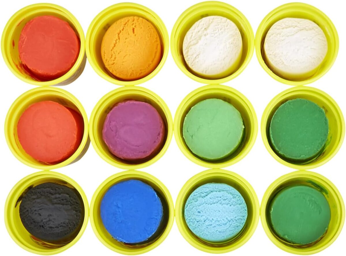 Play-Doh Jewel Colors Bulk 12-Pack of 4-Ounce Cans, Easter Basket Stuffers for Girls & Boys, Party Favors, Kids Arts & Crafts, Preschool Toys, Ages 2+ - Image 2