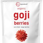Organic Goji Berries, 32 Ounces | 100% Natural Sun-Dried Whole Fruit | Sulfate & Additive Free | Large Berry Form, Great Flavor for Drinks, Snacks, & Beverages | Non-GMO & Vegan