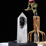 Runyangshi Large Clear Quartz Healing Crystal Wand 4.72"-5" Natural Crystal Tower 6 Faceted Single Point Crystal Prism Wand Natural Quartz Stones for Meditation Reiki Chakra Therapy Home Decor Gift - Image 4