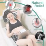 XiaoMaGe Acupressure Mat and Pillow Set with Bag - Large Size 28.7 X 16.5 inch Acupuncture Mat for Neck & Back Pain, Muscle Relaxation Stress Relief, Sciatica Pain Relief Pillow (Black) - Image 5