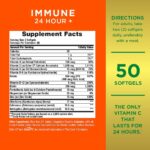 Nature's Bounty Immune 24 Hour +, The only Vitamin C with 24 Hour Immune Support from Ester C, Rapid Release Softgels, 50 Count - Image 2