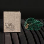 Mala Bead Strand Bracelet, 108 Buddhist Prayer Beads Yoga Meditation Green Malachite Beads Necklace Women man - Image 3