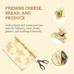 Bee's Wrap Reusable Beeswax Food Wraps Made in the USA, Eco Friendly Beeswax Wraps for Food, Sustainable Organic Cotton Wraps, XXL Cut To Size Wax Paper Roll, Honeycomb - Image 4