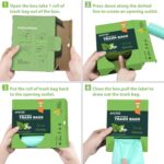 Compostable Trash Garbage bags,AYOTEE 13-15 Gallon Tall Kitchen Trash Bags,Heavy Duty Unscented 1.18Mils 55 Liter,60 Count,Strong Thicken Rubbish Waste Can Liners for Kitchen Garden Home - Image 6